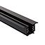Carril trifásico aluminio TREND empotrable para focos LED 1M negro