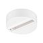 Kit de superficie circular para foco de carril trifásico blanco
